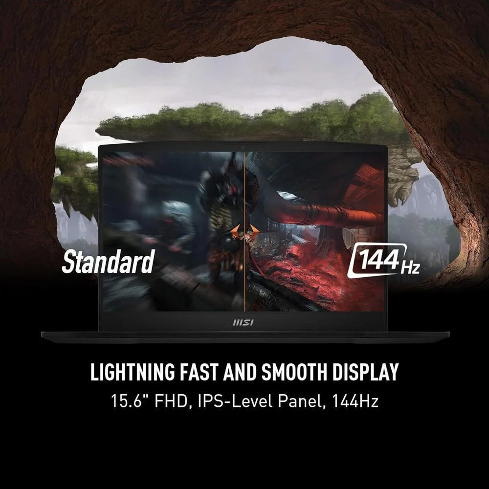 MSI Katana A15 AI Laptop Gamer Ryzen 7 15.6" 144Hz RTX 4060 32GB SSD 1TB