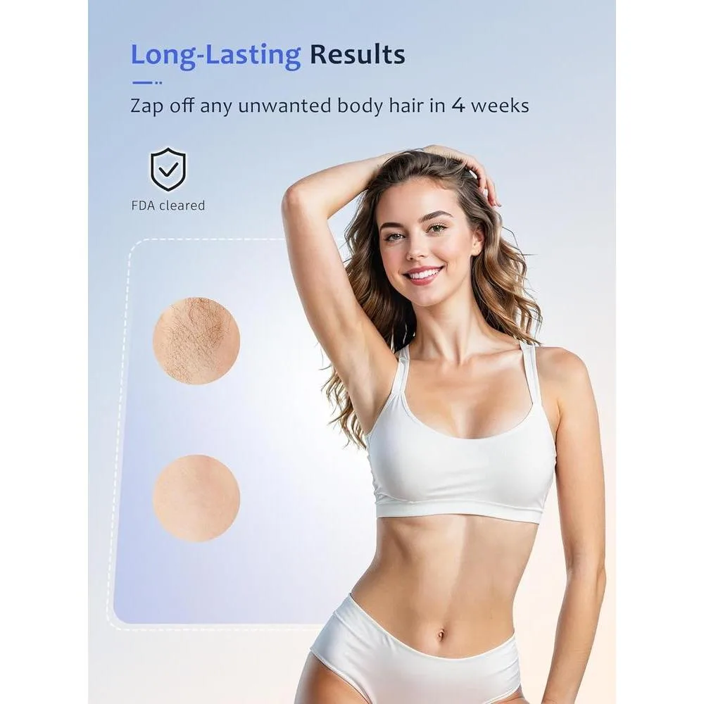 Dispositivo IPL para depilación en casa con enfriamiento, eliminación sin dolor para cuerpo, piernas y axilas, unisex