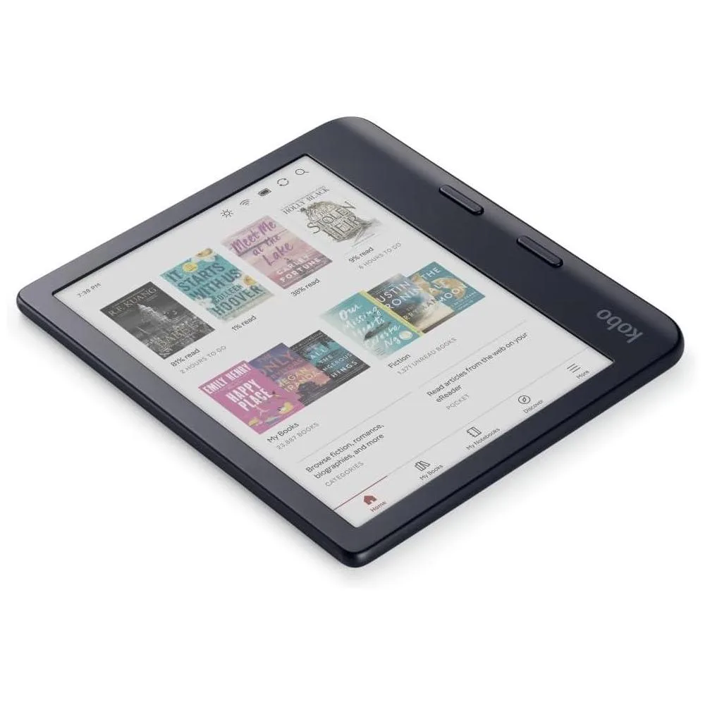 Kobo Libra Colour eReader con Pantalla Kaleido 3 E Ink a Color, Modo Oscuro, Resistente al Agua y Audiolibros