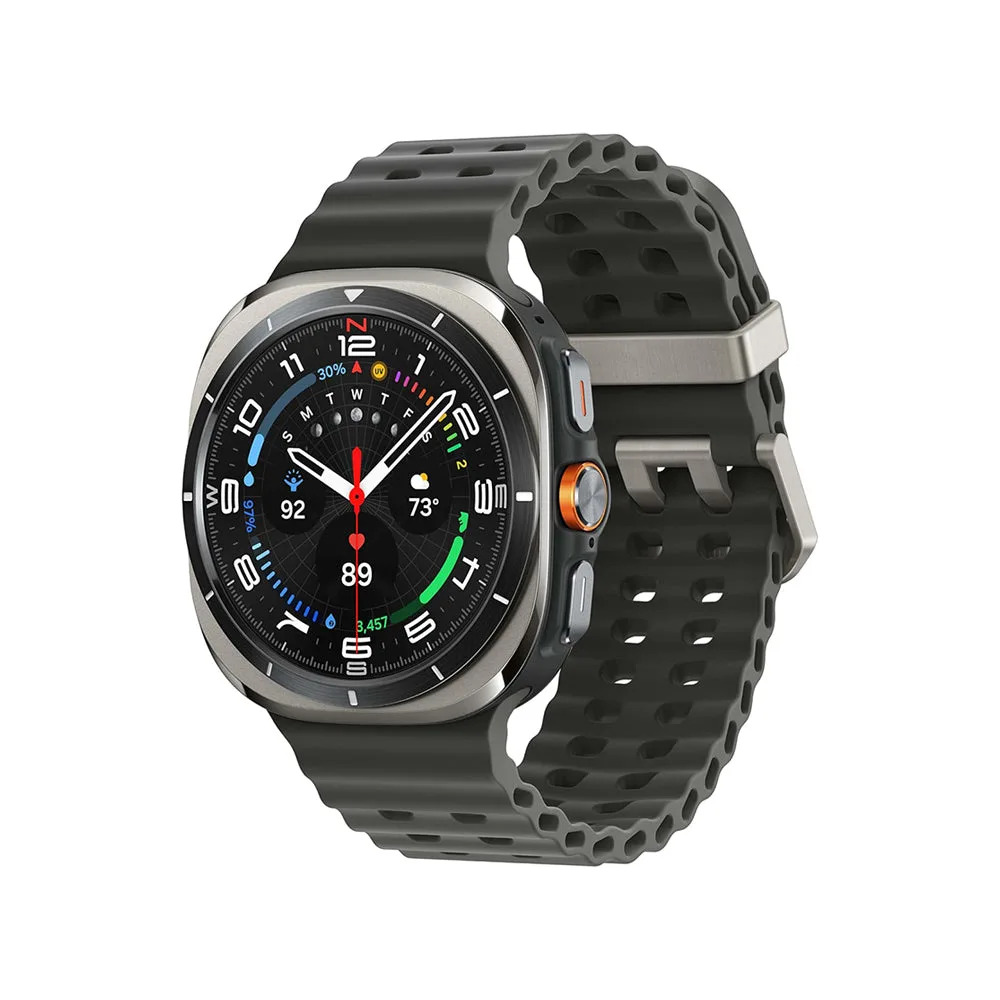 SAMSUNG Galaxy Watch Ultra 47mm LTE AI Smartwatch w/Energy Score, Wellness Tips, Heart Rate Tracking, Sleep Monitor, Fitness Tracker, GPS, 2024,Titanium Silver [US Version, 1Yr Manufacturer Warranty]