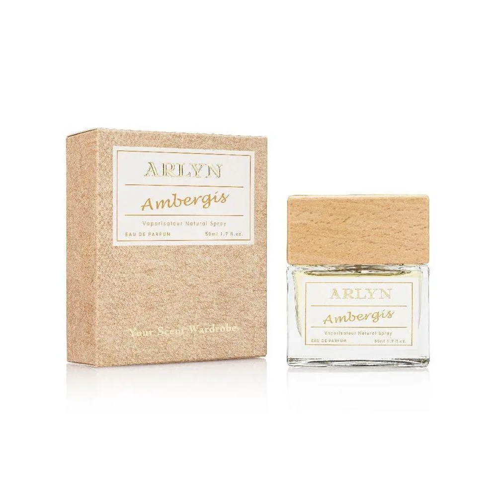 ARLYN Ambergis Eau De Parfum - Fragancia unisex con bergamota y pimienta rosa, vegana y libre de parabenos, ideal para uso diario