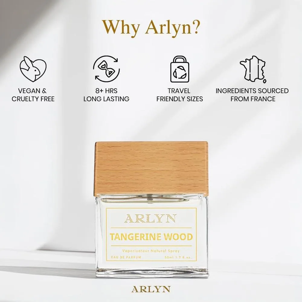 Perfume Arlyn Para Hombres Mandarina Y Madera Vegano 50Ml
