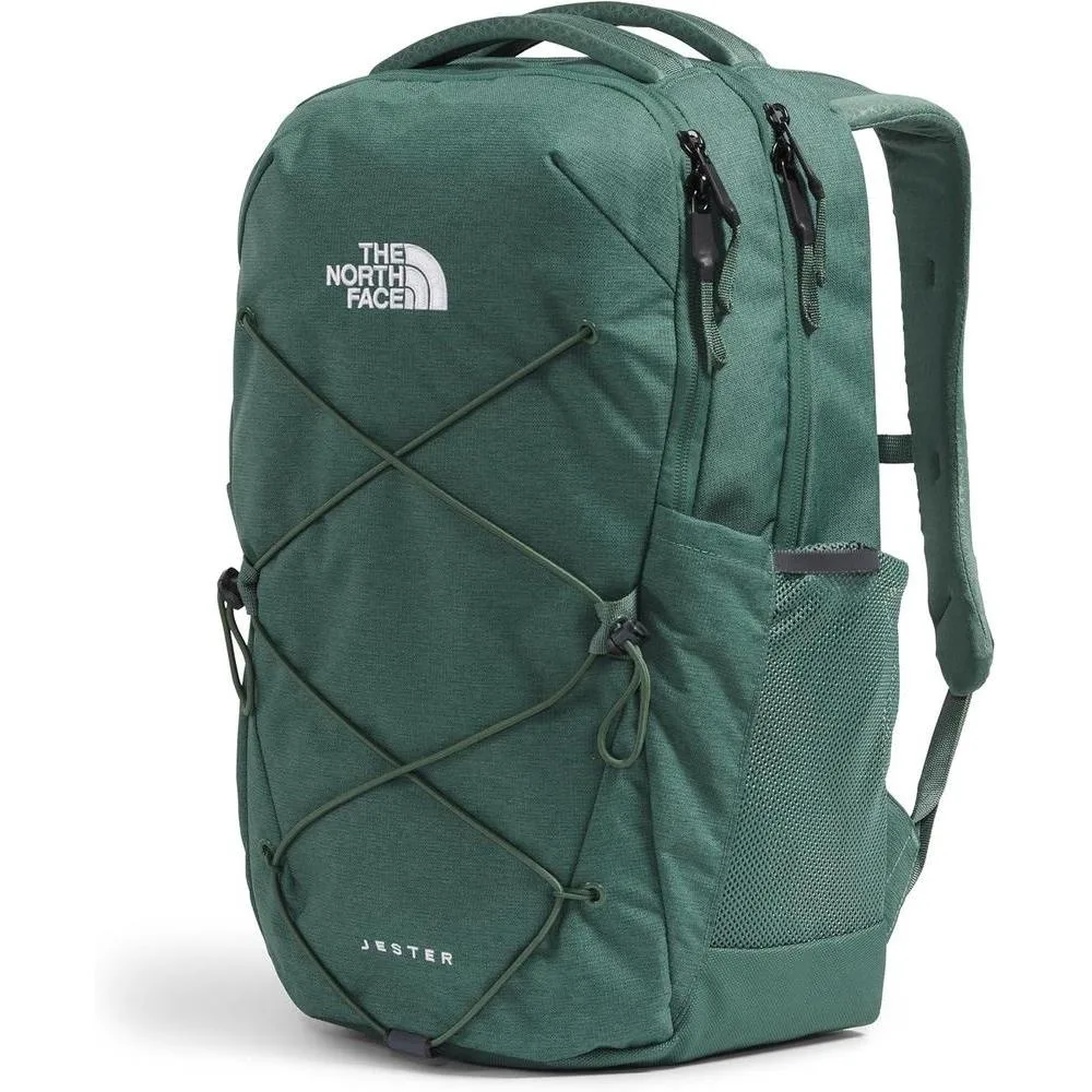 Mochila Jester de The North Face con sistema FlexVent y organización total, ideal para trabajo y estudio