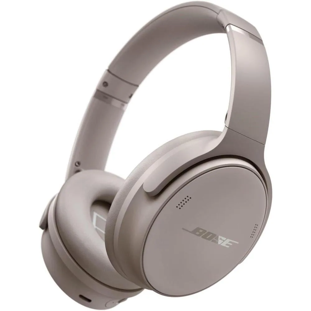 Bose QuietComfort Wireless Noise Cancelling Headphones, Bluetooth Over Ear Headphones with Up to 24 Hours of Battery Life, Sandstone - Limited Edition Color