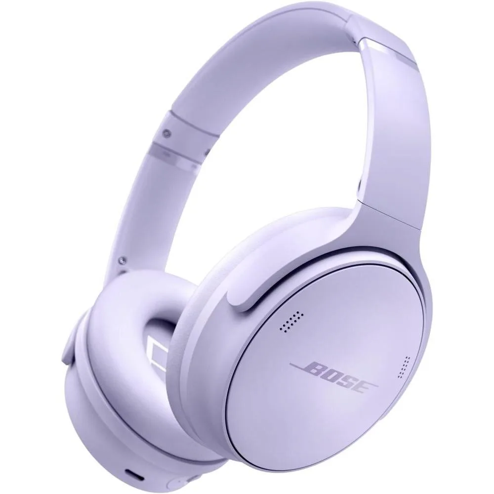Bose QuietComfort Wireless Noise Cancelling Headphones, Bluetooth Over Ear Headphones with Up to 24 Hours of Battery Life, Chilled Lilac - Limited Edition Color