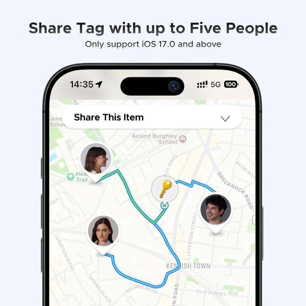 UGREEN FineTrack - Buscador inteligente compacto, con Apple Find My, batería de larga duración, diseño seguro y portátil