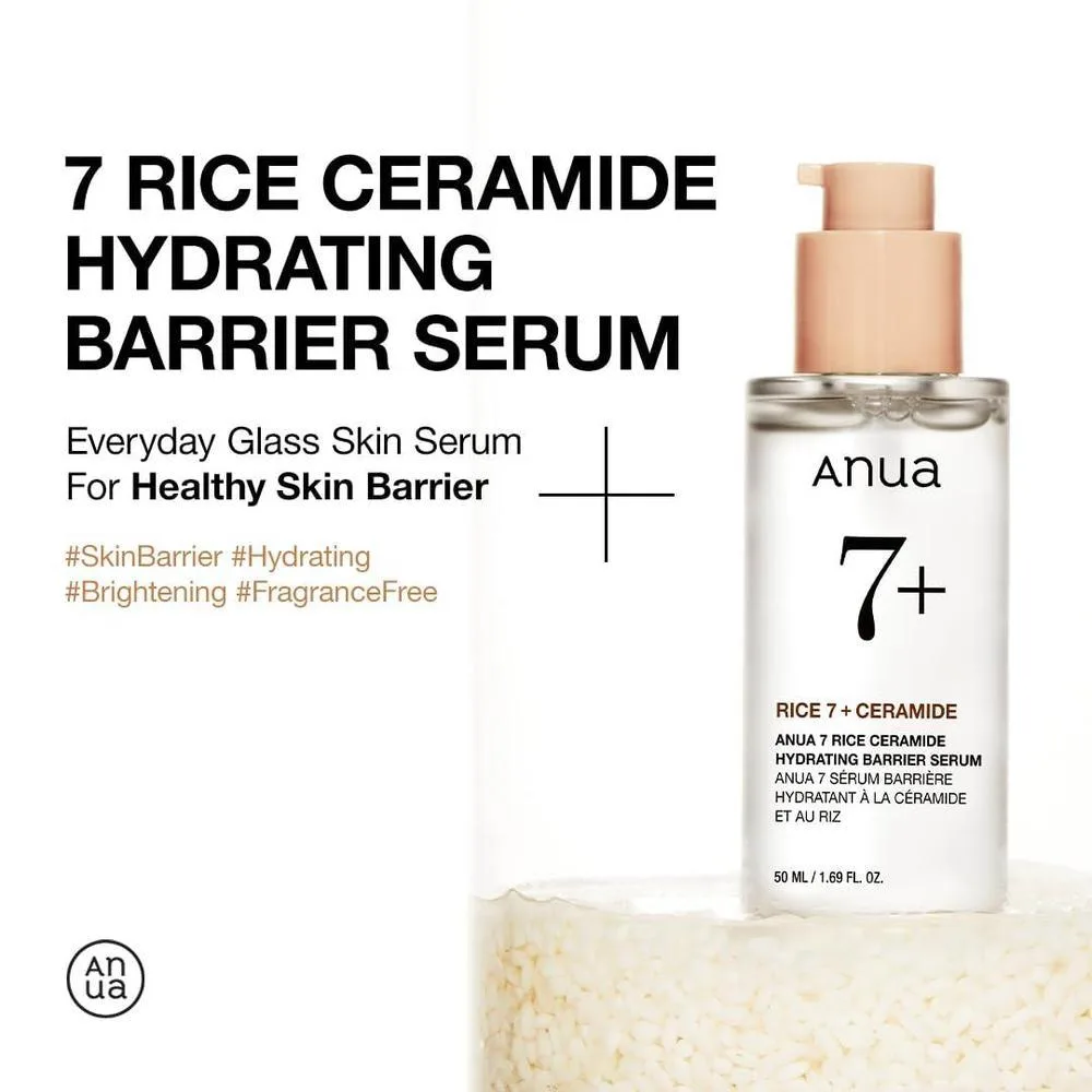 ANUA Suero Hidratante Facial Rice Ceramide 7 Con Ácido Hialurónico Y Niacinamida 50ml