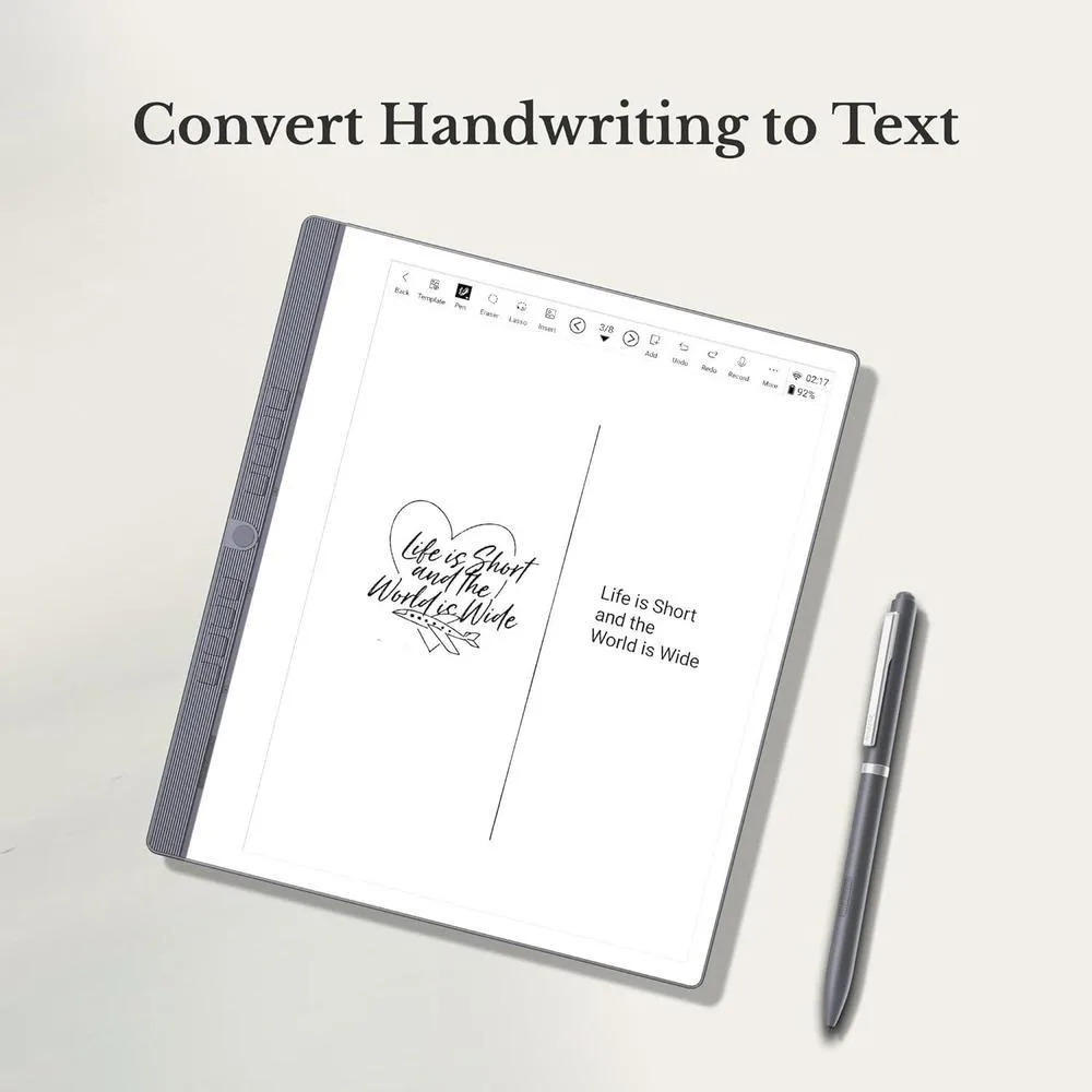 ENote - Tableta De Papel Para Tomar Notas Con Pantalla De Tinta E Ideal Para Escritura Y Lectura Con Lápiz Digital