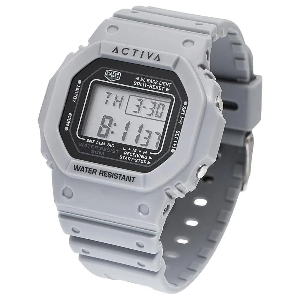 Reloj Invicta resistente a los golpes y al agua, color gris, estilo deportivo