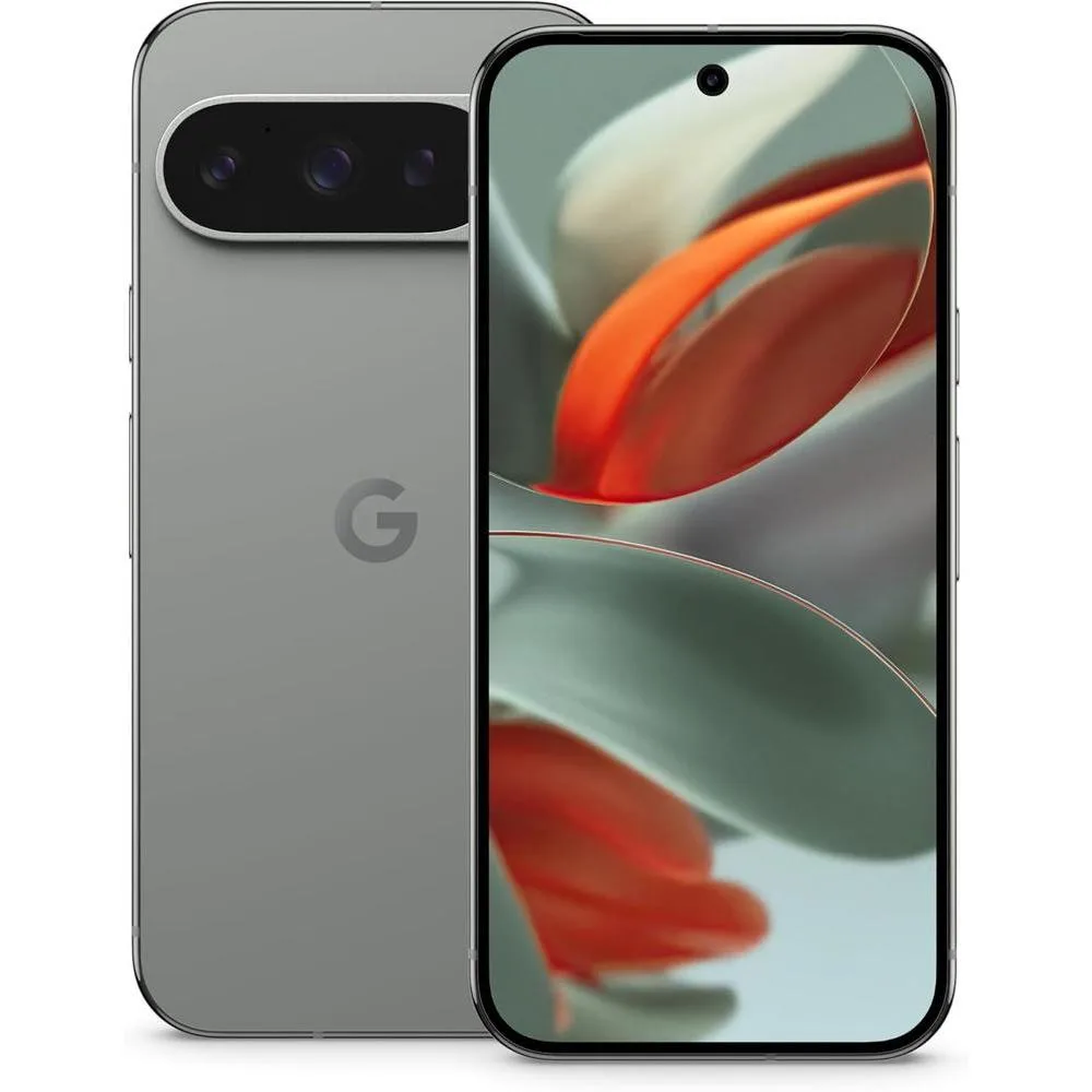 Google Pixel 9 Pro - Smartphone Android desbloqueado con Gemini, sistema de cámara trasera triple, batería de 24 horas y pantalla Super Actua de 6,3 pulgadas (15,3 cm), color avellana, 128 GB