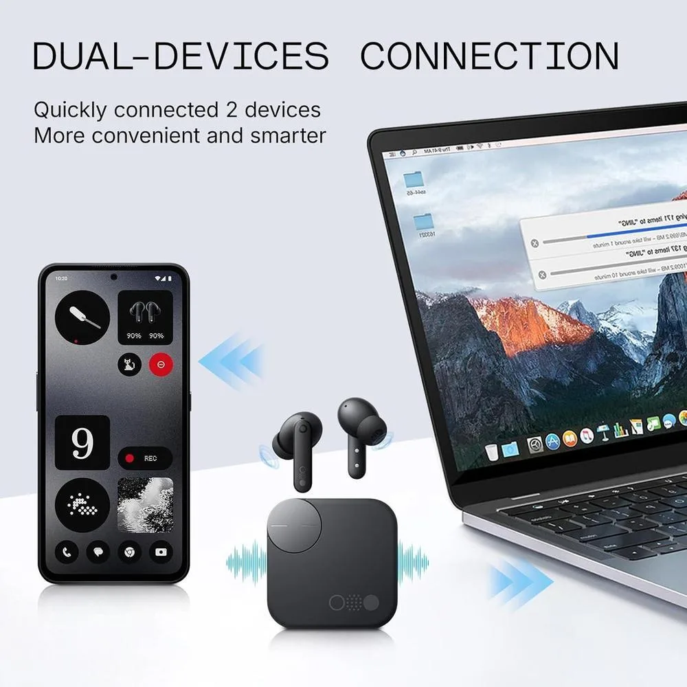 Cmf Buds Pro 2 Auriculares Inalámbricos Con Chatgpt, Audio Hi-Res, 50 Db Cancelación De Ruido, Grises Oscuro