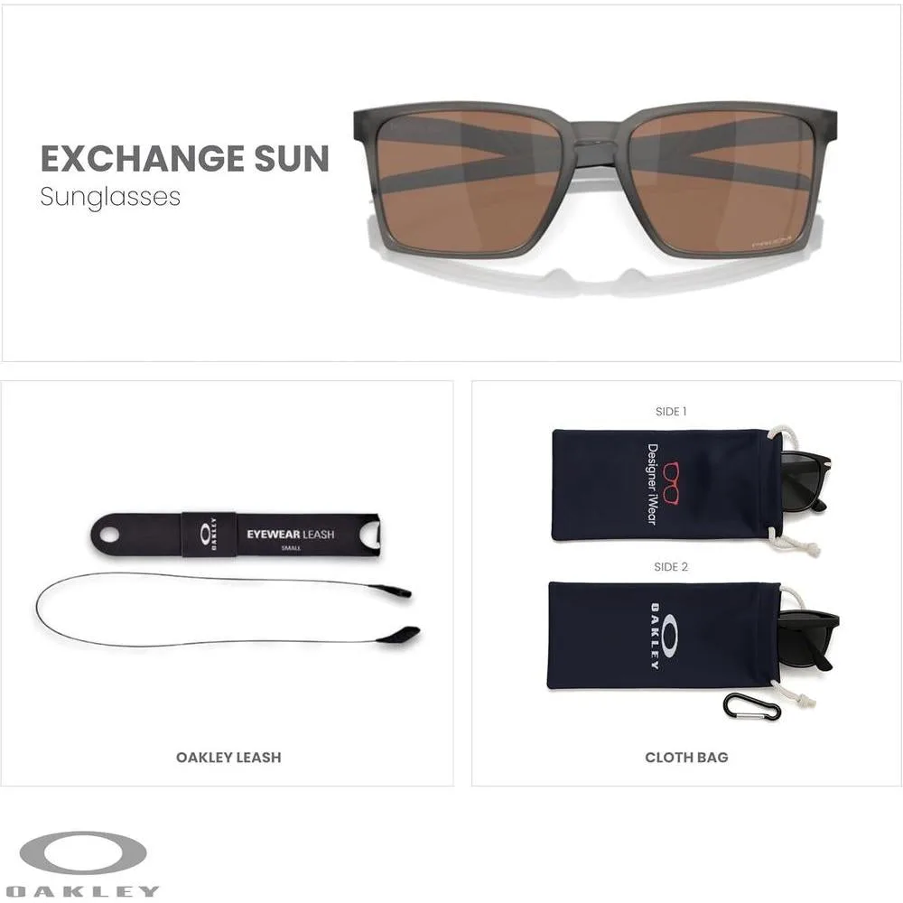 Oakley Exchange Sun OO9483 - Lentes de sol rectangulares unisex con kit de accesorios y cuidado