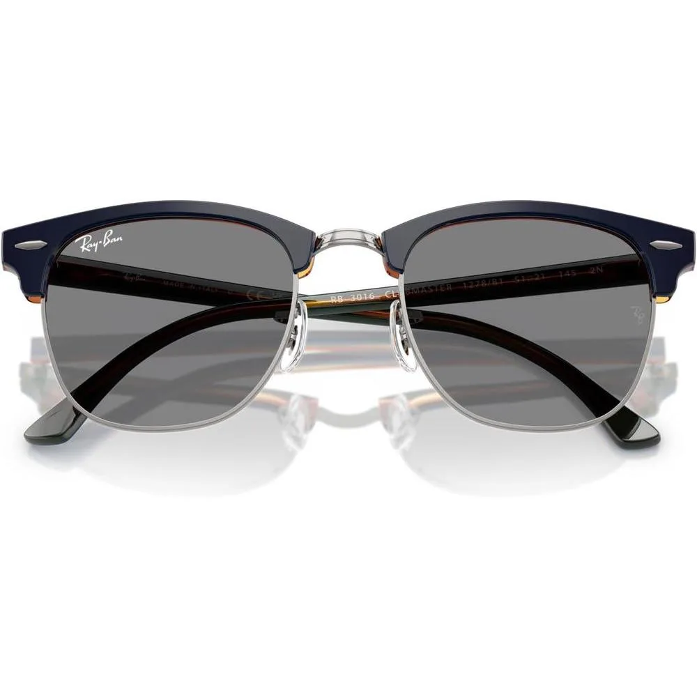 Ray-Ban Clubmaster RB3016 Lentes de sol cuadrados con protección UV y diseño clásico retro