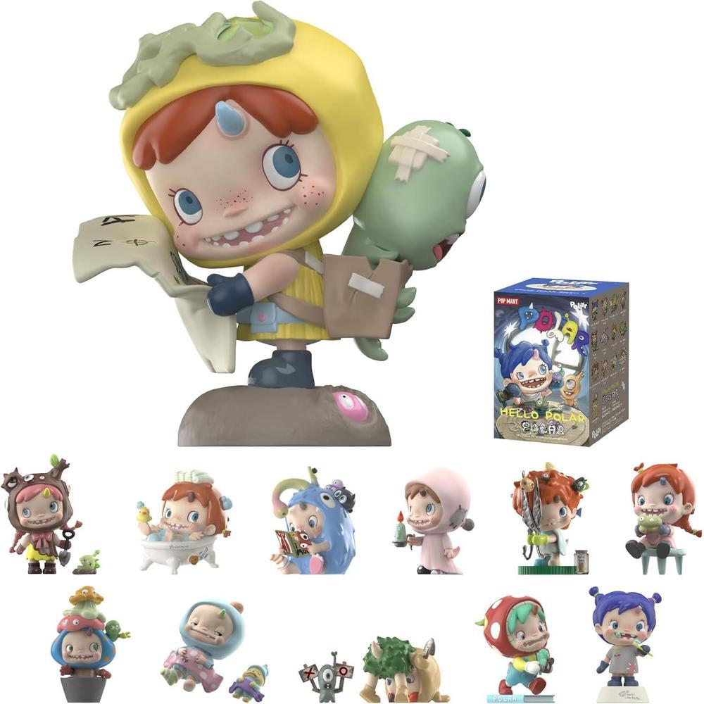 POP MART Polar - Hello Polar Season 1 Series Figures, Polar Blind Box Figures, Random Design Action Figures Collectible Toys Home Decorations, Holiday Birthday Gifts, Single Box