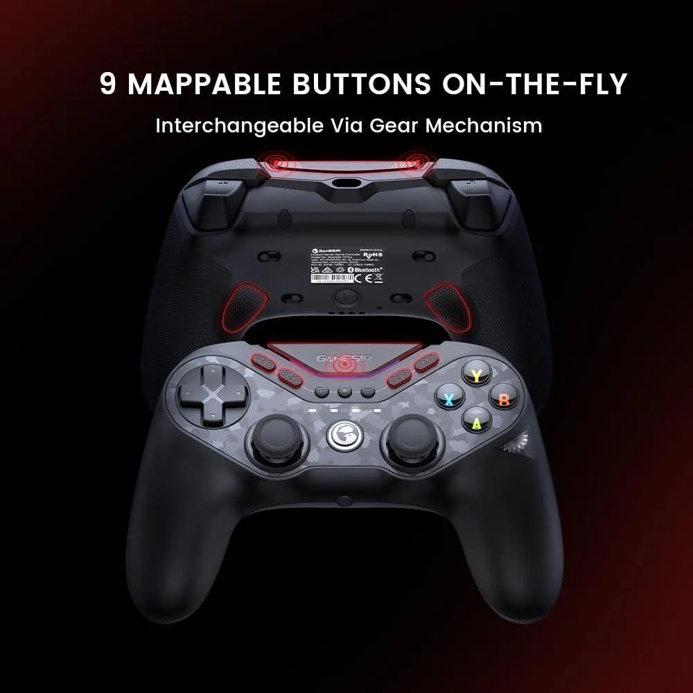 Controlador GameSir Tarantula Pro inalámbrico con botones intercambiables y sticks Mag-Res TMR
