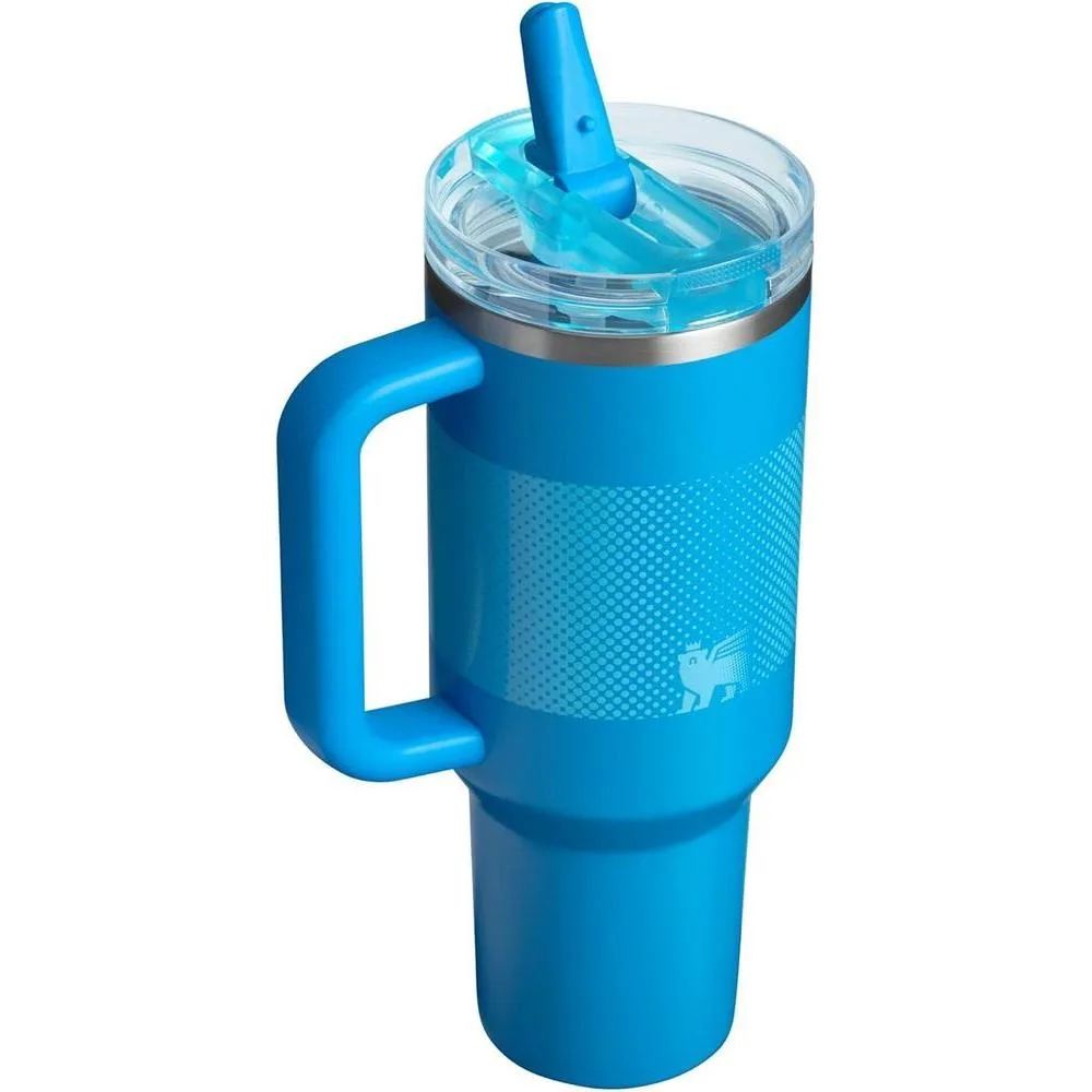 STANLEY Quencher ProTour Vaso de Paja con Tapa a Prueba de Fugas, Popote y Asa Integrados, Compatible con Portavasos