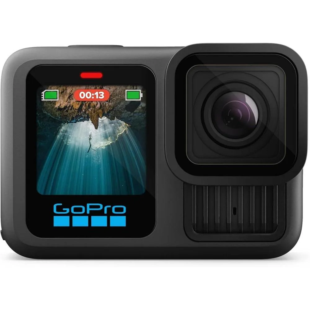 GoPro HERO13 Black, cámara de acción impermeable con video 5.3K, fotos 27 MP y compatibilidad con lentes HB
