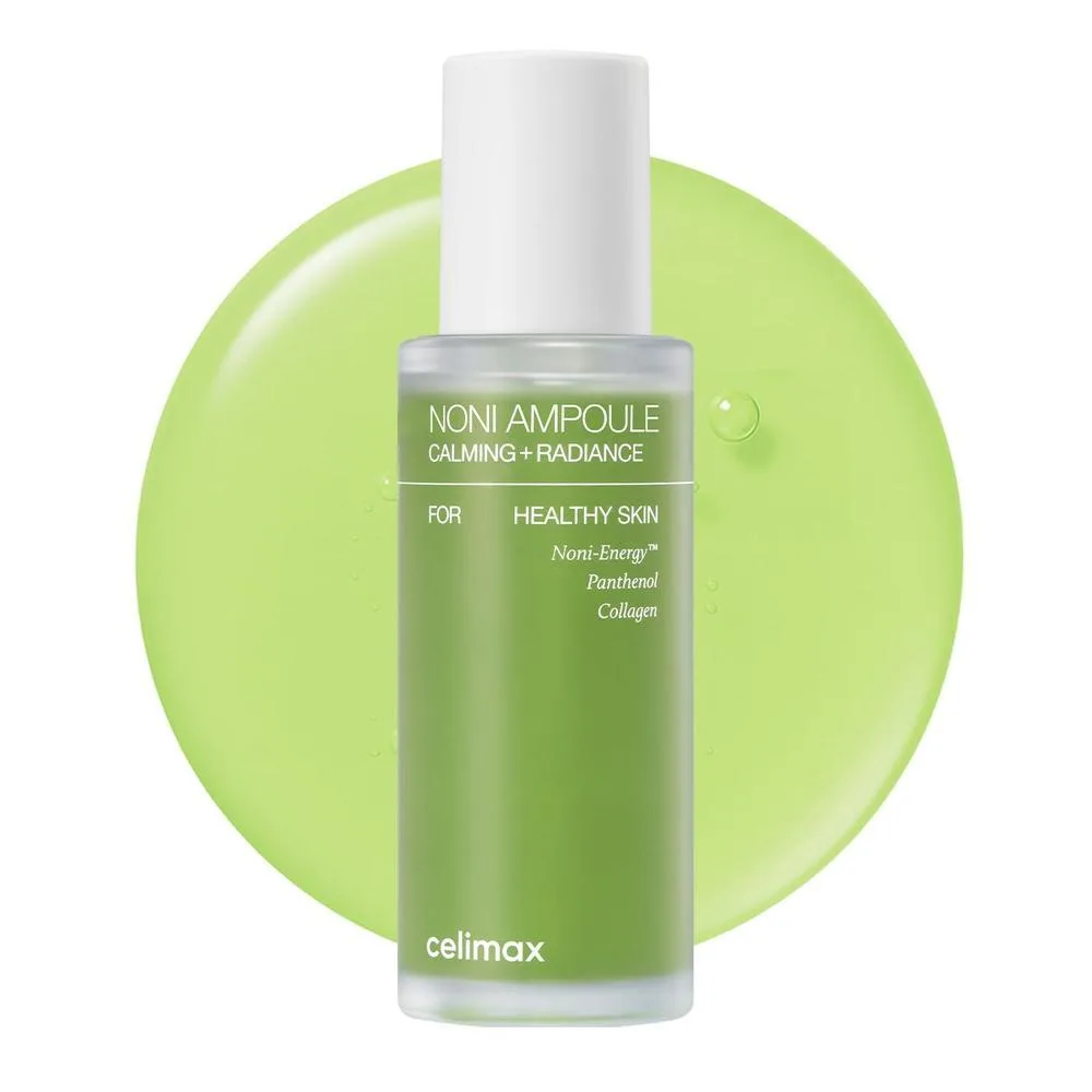 celimax Noni Energy Ampolla 1.7 fl oz | con extracto de noni, suero hidratante, hidratante y calmante para arrugas y líneas finas, ampolla suave para la cara