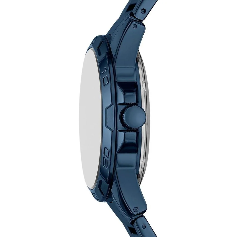 RELIC by Fossil, reloj masculino automático, esfera esqueleto azul, acero inoxidable, resistente al agua hasta 50 metros