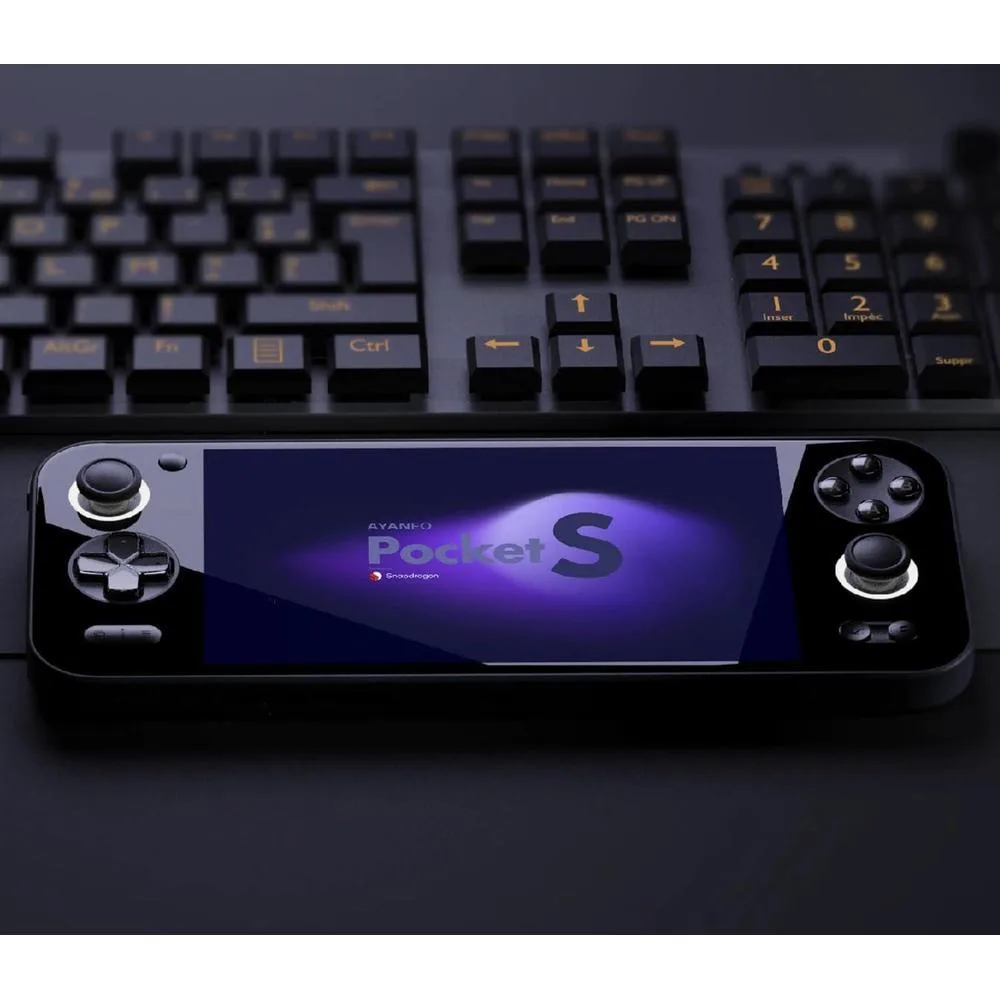 AYANEO Pocket S consola portátil de videojuegos Android con pantalla completa Snapdragon G3x Gen 2 (negro, 16 GB+512 GB)