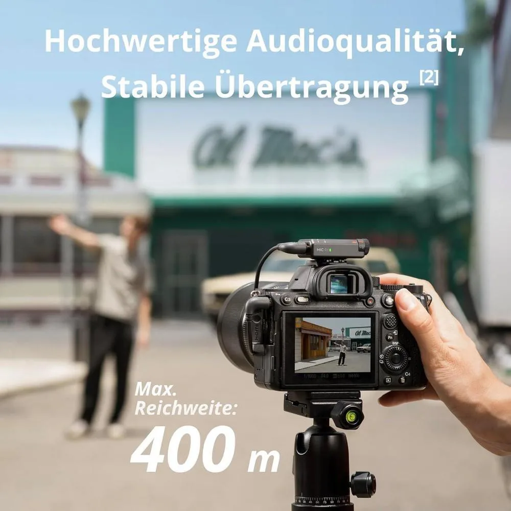 DJI Mic Mini (1 TX + 1 RX), micrófono inalámbrico Lavalier para iPhone, cámara, Android, ultraligero, con cancelación de ruido