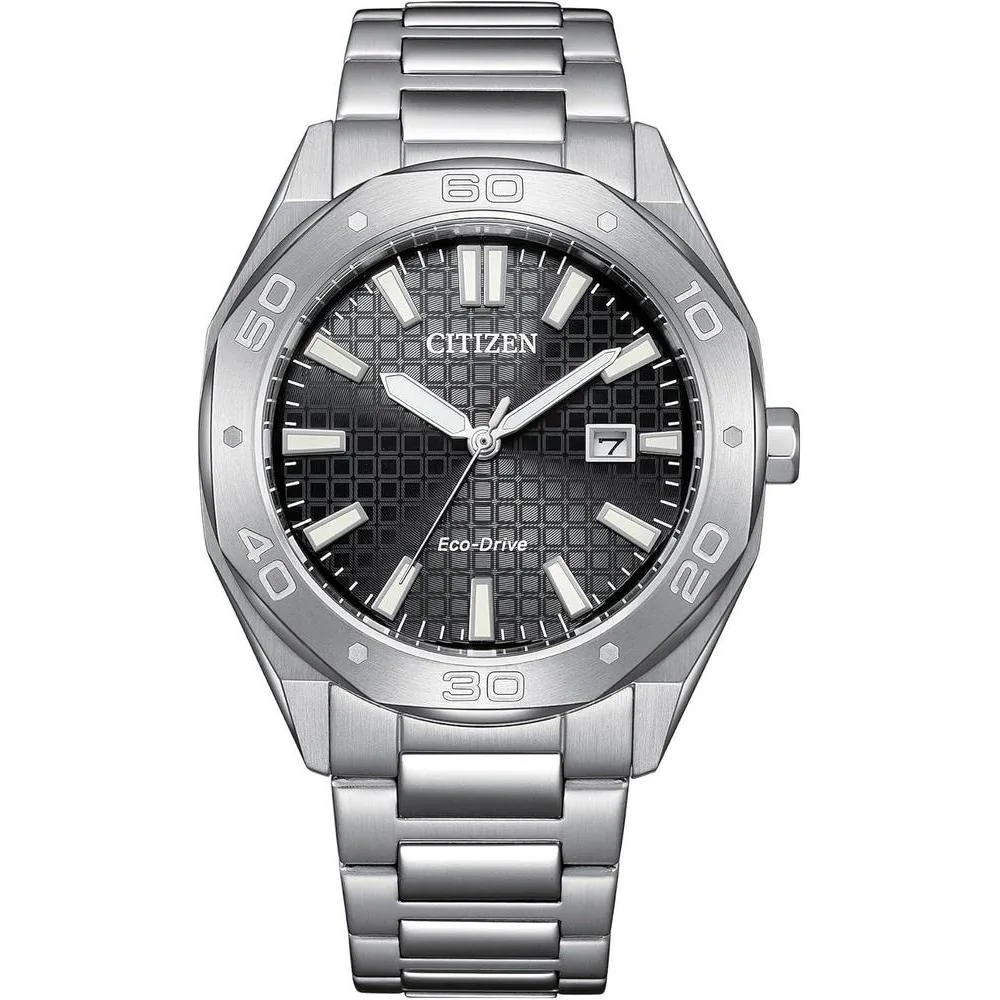 Citizen Men's Eco-Drive Sport Casual Odyn Watch, Stainless Steel Watch, 3 Hand, Date