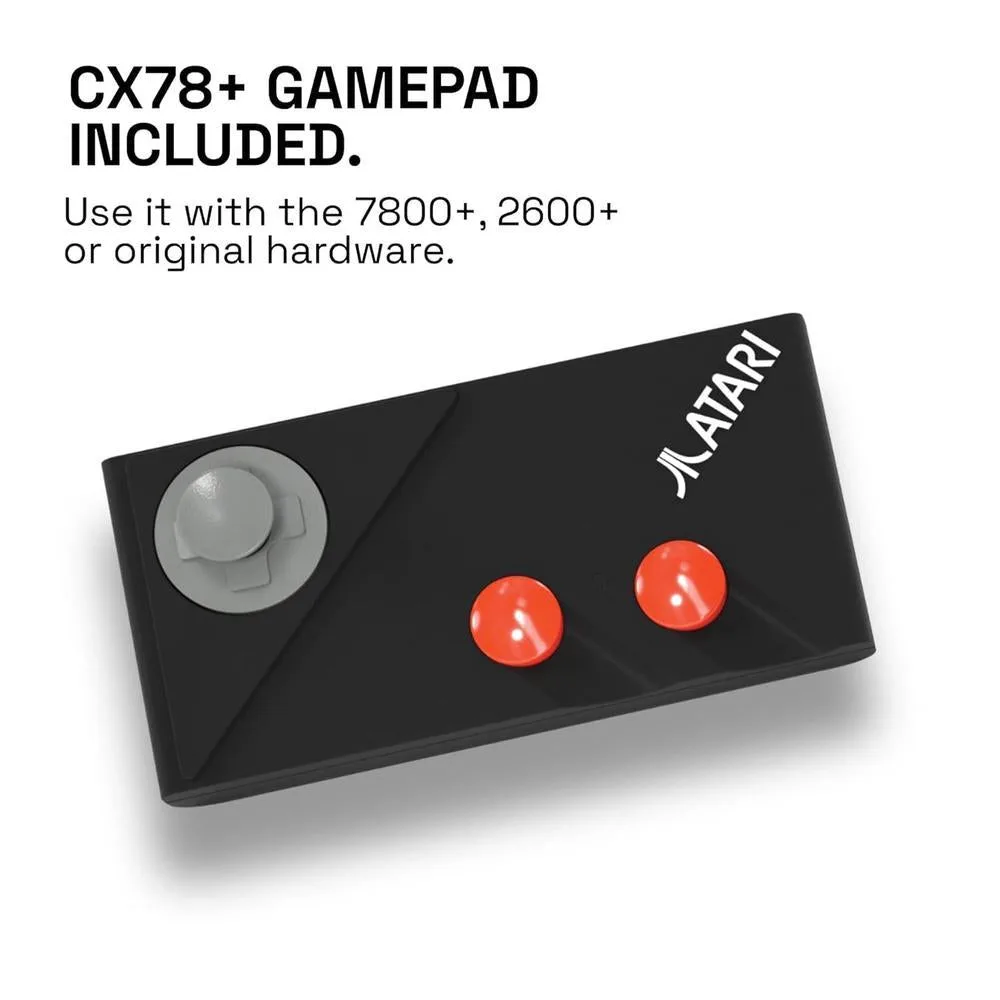 Official Atari 7800+ Console & Wireless Controller con salida HDMI, compatible con juegos Atari 2600 y 7800