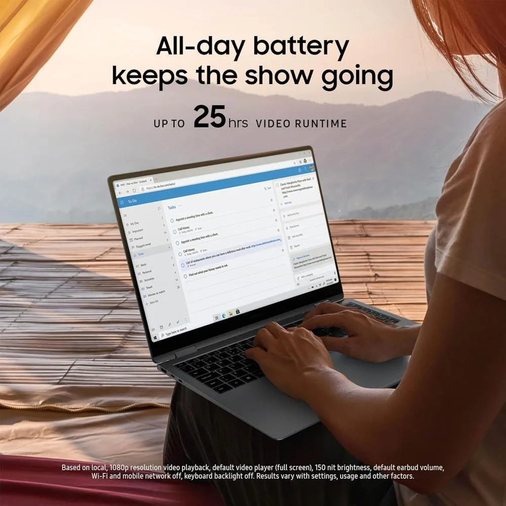 Samsung Galaxy Book5 Pro 360 Copilot+ PC, computadora AI con procesador Intel Core 7 Ultra, pantalla táctil 3K AMOLED, S Pen, 120Hz, Dolby Atmos