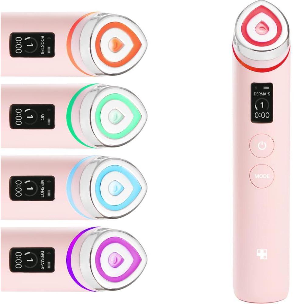 Medicube Age-R Booster Pro Rosa | 6-en-1 Masajeador de Belleza de Brillo de Vidrio Real | Piel de Espejo | Cuidado de la Piel Coreano