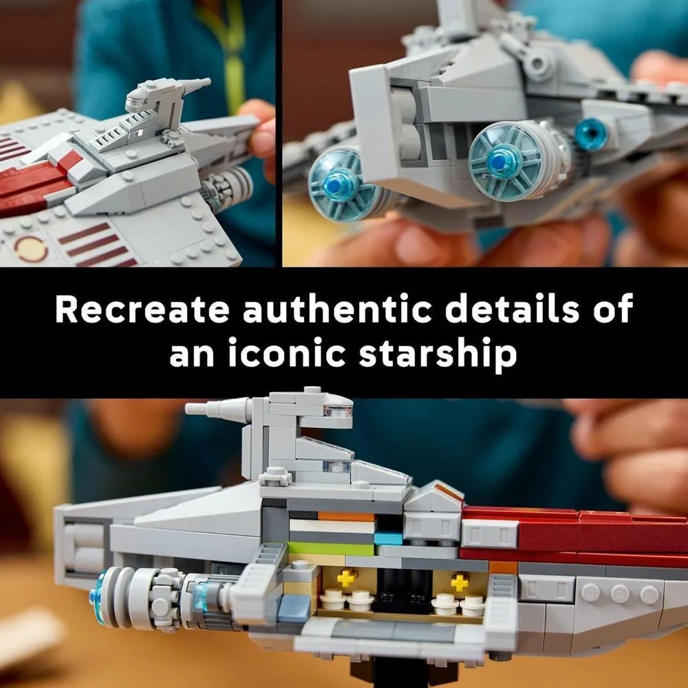 LEGO Star Wars: Juego de construcción de buque de asalto de Attack of The Clones para coleccionistas adultos