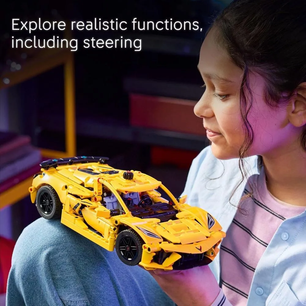 LEGO Technic Chevrolet Corvette Stingray, set de construcción para niños y niñas, modelo de automóvil de exhibición, regalo ideal