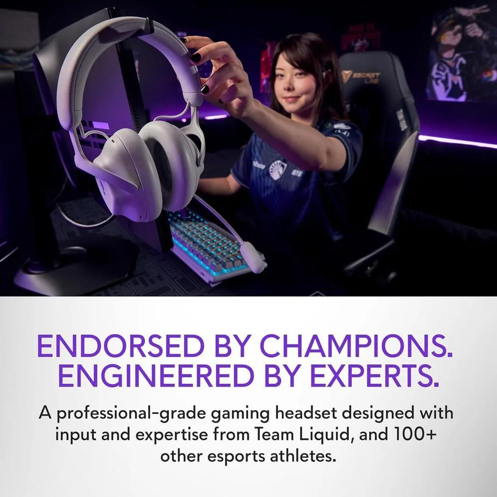 Alienware Auriculares inalámbricos profesionales para juegos, incluye Bluetooth 5.3 y carga rápida de 15 minutos
