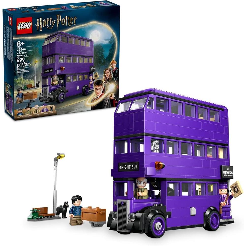 LEGO Harry Potter Knight Bus Adventure - Building Toy for Kids, Boys, and Girls, Ages 8+ - Iconic Bus from Harry Potter and The Prisoner of Azkaban - with 5 Minifigures - Birthday Gift Idea - 76446