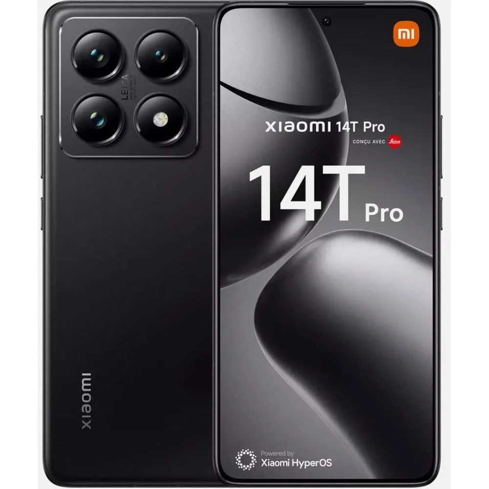 Xiaomi 14T Pro Ai 5G (512GB+12GB) Nfc Global Unlocked Worldwide (Tmobile Mint Tello Global) 50Mm Triple Pro Leica Camera 6.67" 144Mhz (Titan Black)