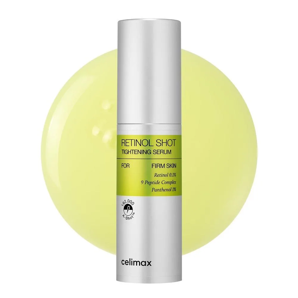 celimax The Vita A Retinol Shot Suero Tensor | con retinol puro de vitamina A, péptido, minimizador de poros, arrugas y líneas finas, piel más firme, antienvejecimiento, suavizado de la piel 30ml