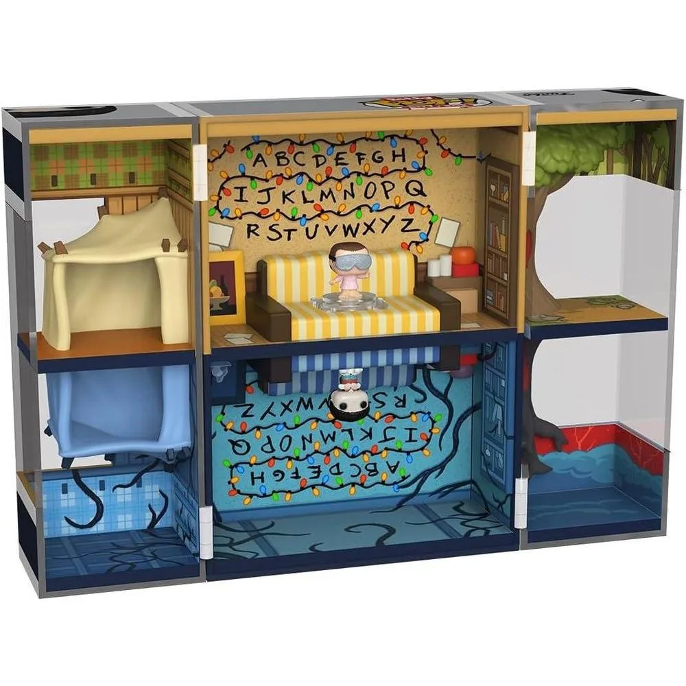 Funko Bitty Pop! Bitty Boxes Stranger Things - Byers House Playset con 2 figuras pequeñas en estuche coleccionable