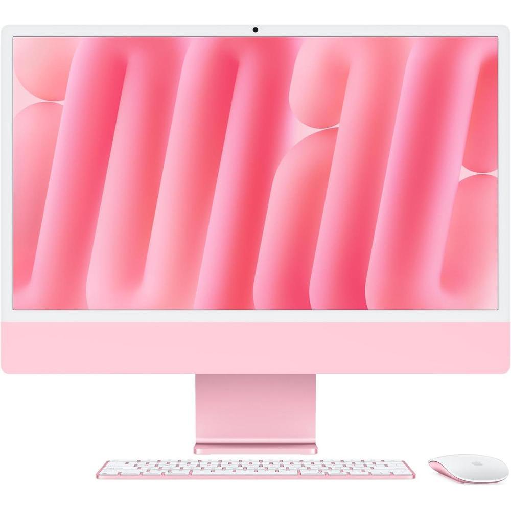 Apple 2024 iMac All-in-One Desktop Computer with M4 chip with 8-core CPU and 8-core GPU: Built for Apple Intelligence, 24-inch Retina Display, 16GB Unified Memory, 256GB SSD Storage; Pink
