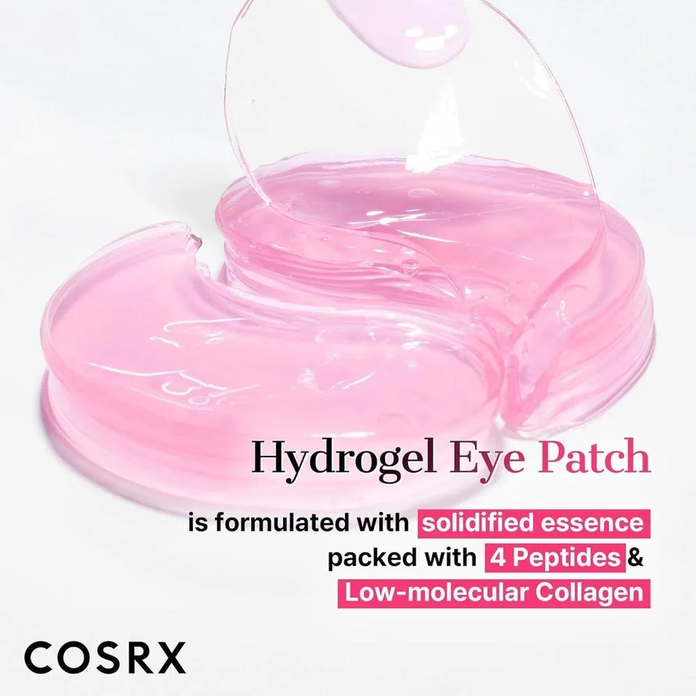 Parches Oculares COSRX Con Péptidos Y Colágeno Para Ojos Hinchados Y Círculos Oscuros, 60 Unidades
