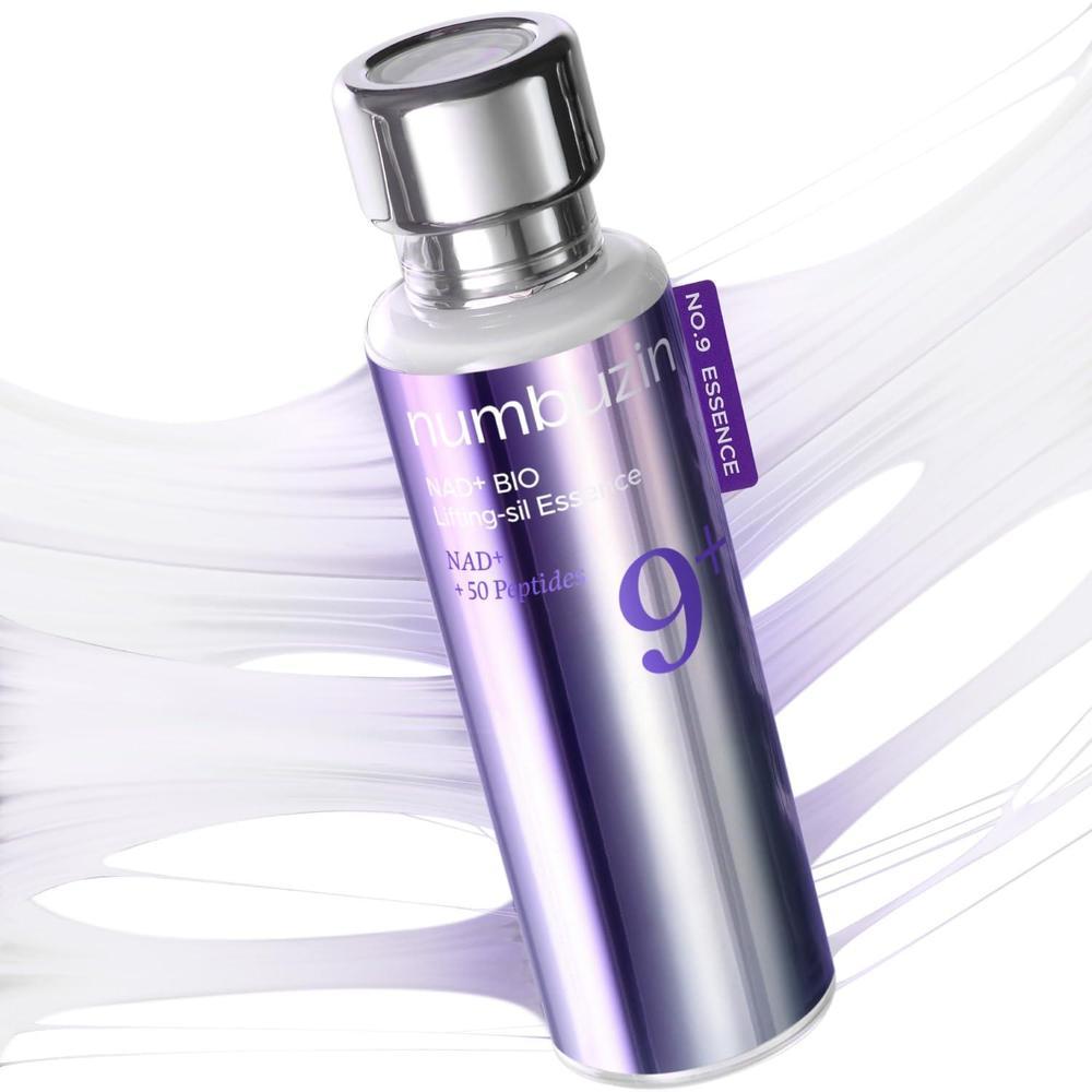 numbuzin No.9 NAD+ BIO - Suero lifting para brillo, reafirmante y arrugas, suero facial peptídico para piel flácida, líneas finas y elasticidad, fórmula hidratante y tensora, cuidado de la piel