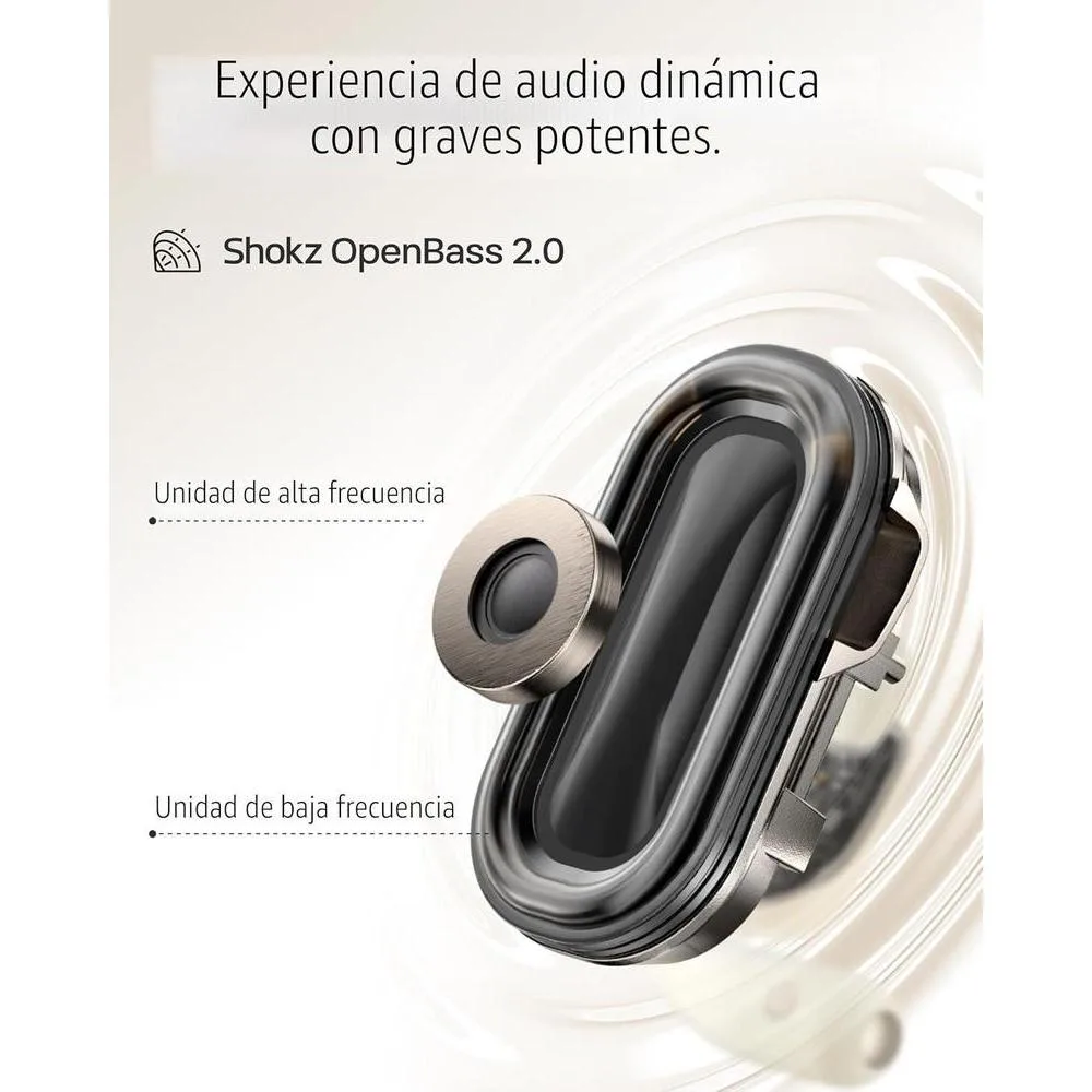 Shokz Openfit 2: Auriculares Abiertos Bluetooth Con Micrófono Y Gancho Para La Oreja, 48h Reproducción, Negros