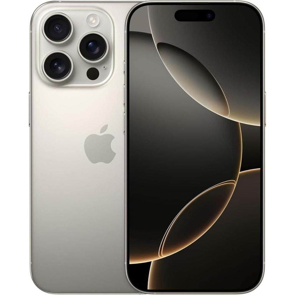Apple iPhone 16 Pro, US Version, 256GB, Natural Titanium - Unlocked (Renewed Premium)