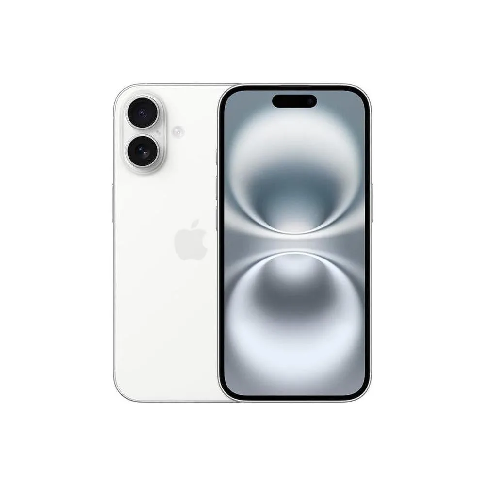 Apple iPhone 16, US Version, 128GB, White - Unlocked (Renewed Premium)