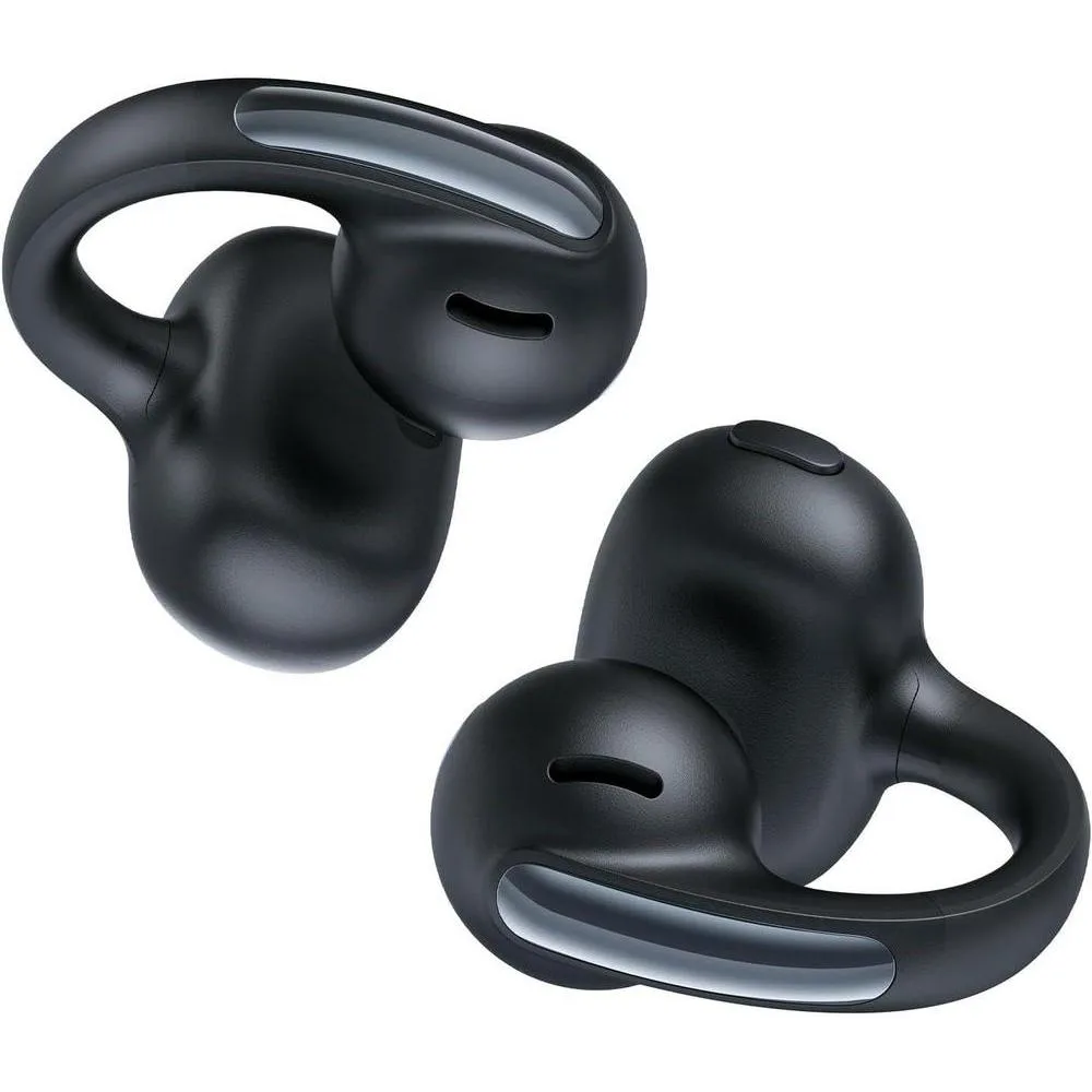 Baseus Bowie MC1 Open Ear Clip-On Earbuds, Adaptive Comfort with Anti-Drop Design, Impactful Sound with Adaptive Bass Boost, Adaptive Noise Cancelling Calls, IP57 Waterproof, 40H Playtime, Lightweight