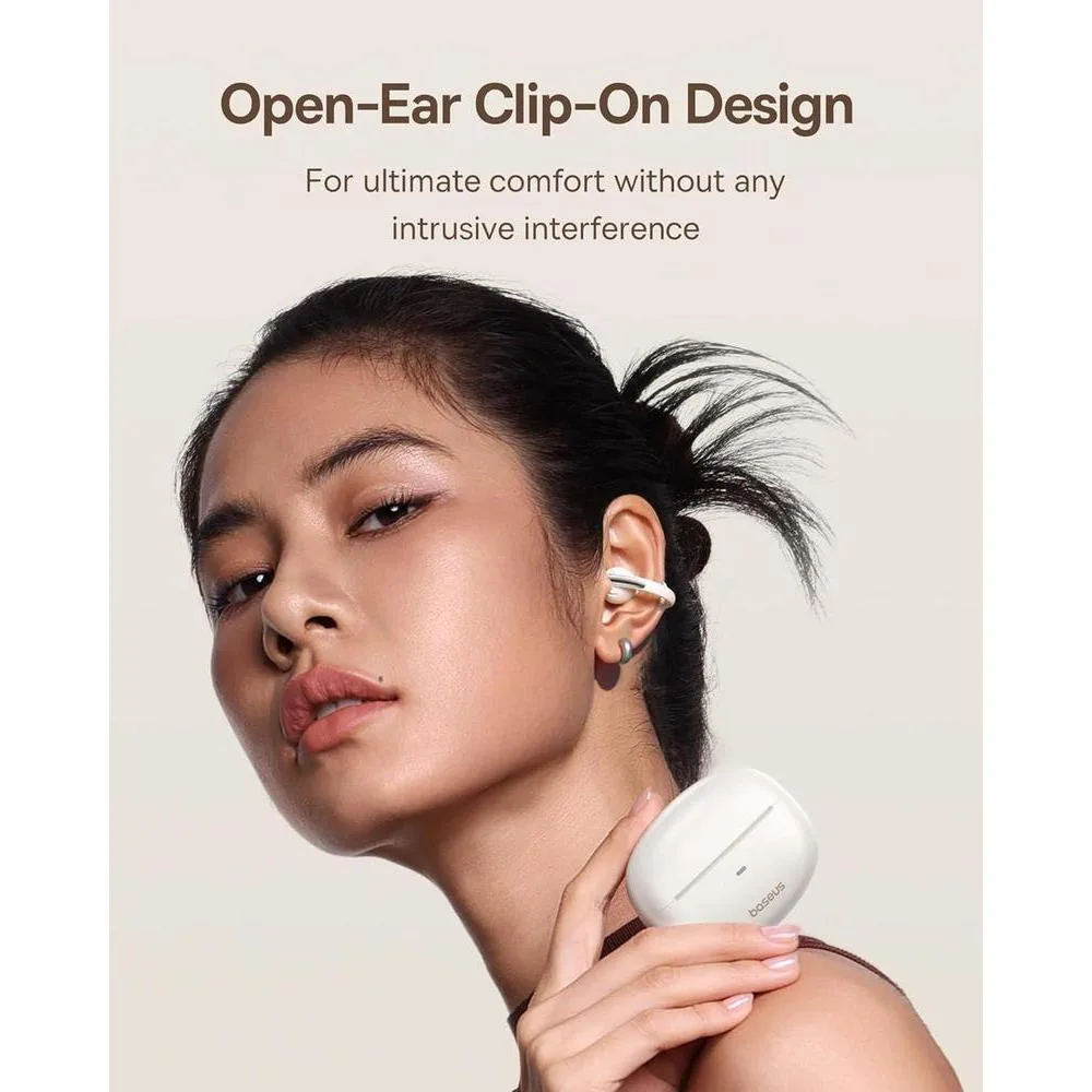 Baseus Bowie MC1 Auriculares con Clip, Comodidad y Sonido Impactante, Cancelación de Ruido, Resistentes al Agua IP57