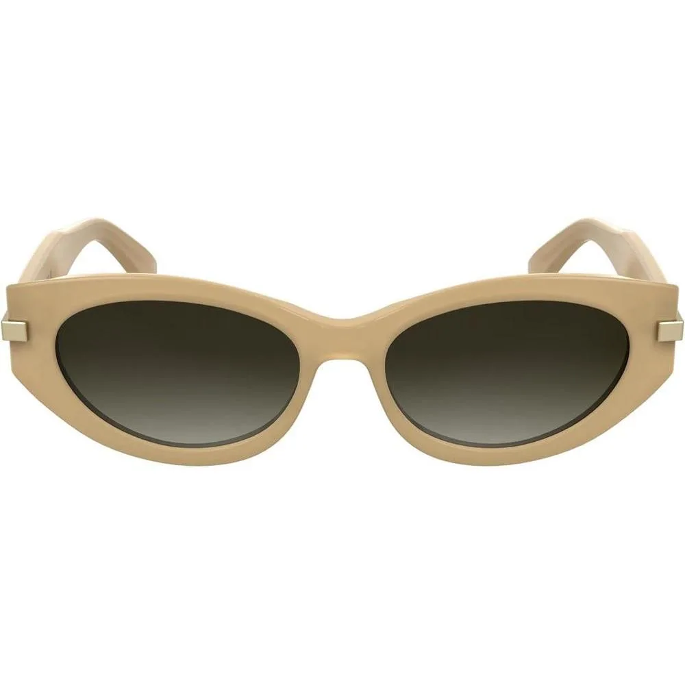 Calvin Klein Gafas de Sol Mujer CK25502S Beige Opalino Lente Marrón Gradiente