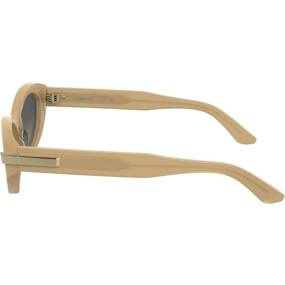 Calvin Klein Gafas de Sol Mujer CK25502S Beige Opalino Lente Marrón Gradiente