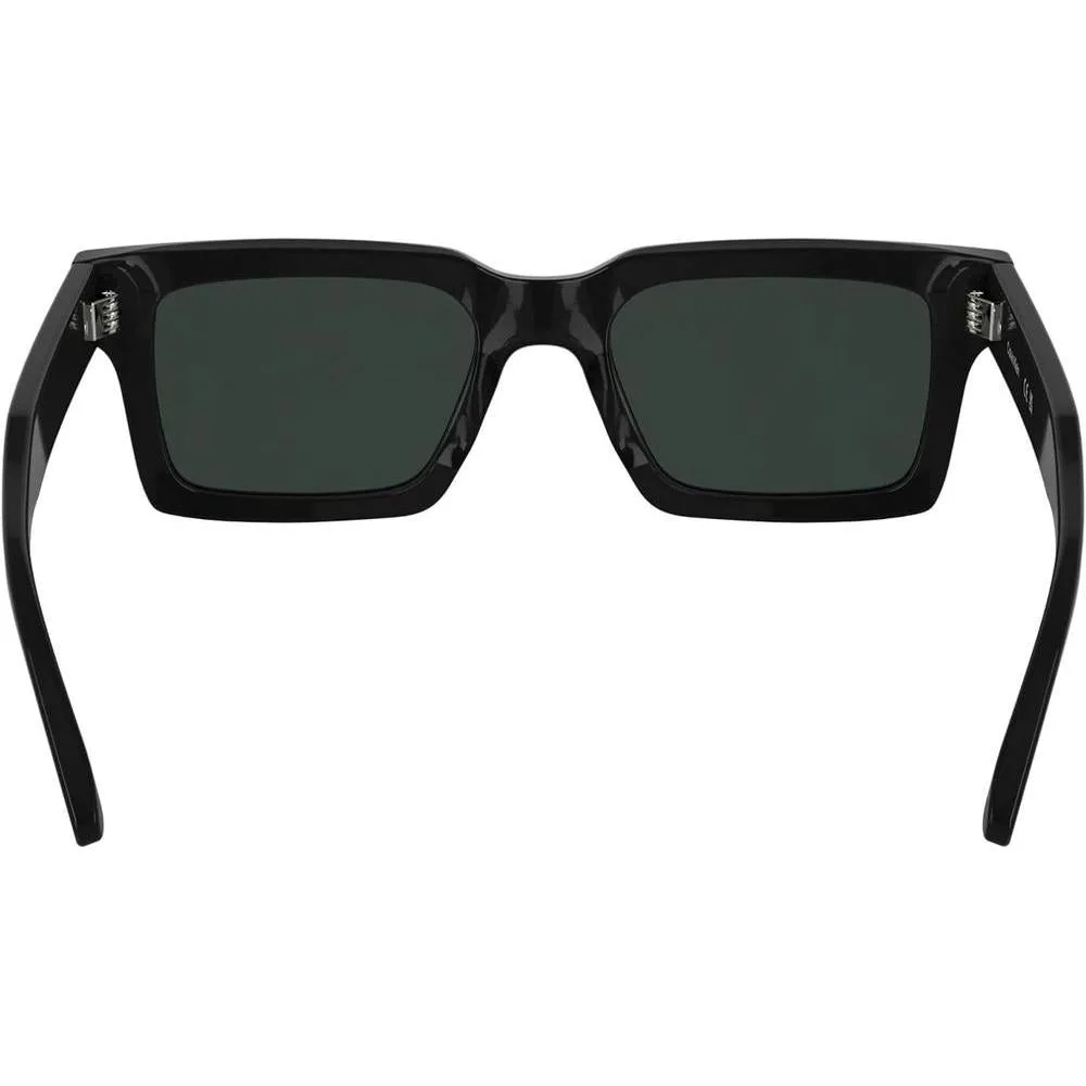 Gafas de sol rectangulares Calvin Klein con detalles metálicos y marco de acetato reciclado para un estilo sofisticado