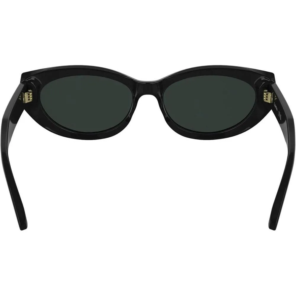 Gafas de sol Calvin Klein mujer CK25502S negras con lente gris sólido y logotipo refinado