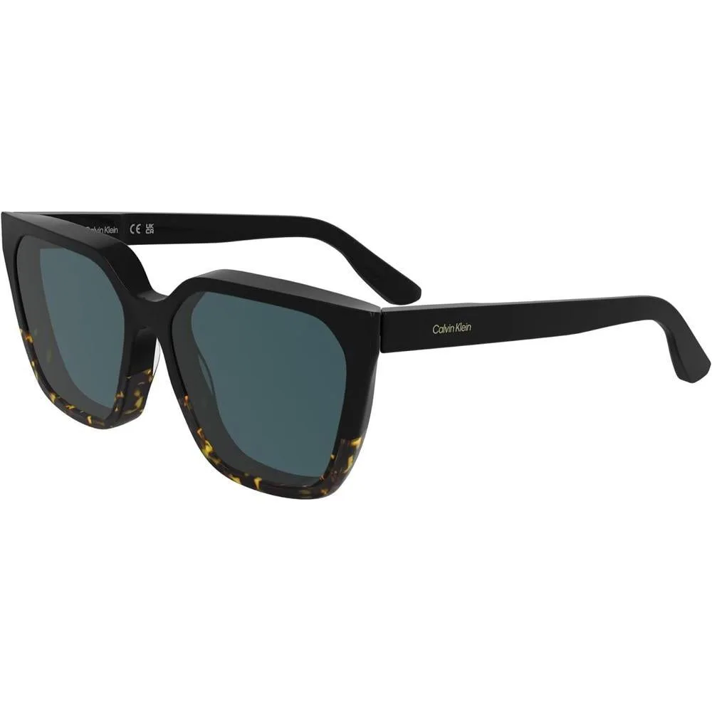 Calvin Klein Gafas de Sol Cuadradas para Mujer con Marcos de Acetato Renovado y Ajuste Global y Patillas Ajustables