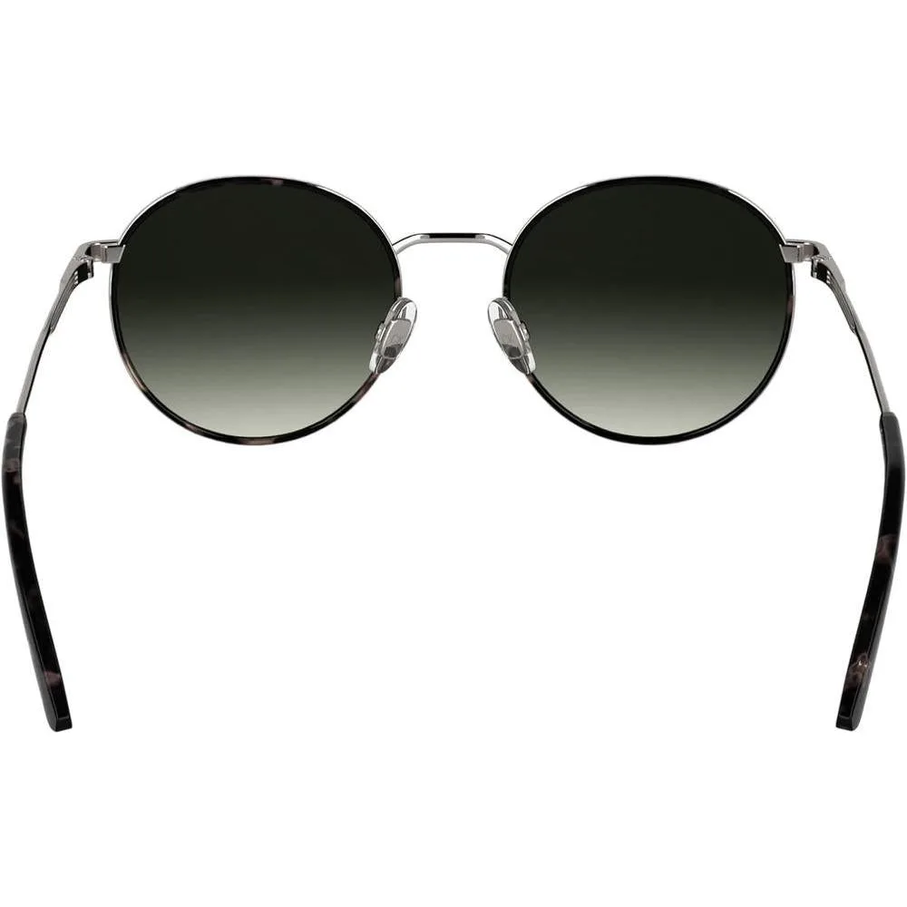 Lentes de sol Calvin Klein CK25101S con diseño redondo y marco de metal, incluyendo almohadillas nasales ajustables para mayor comodidad